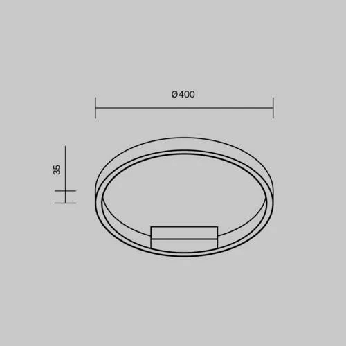 Потолочный светильник Modern Rim, LED 24W, Белый, Белый (Maytoni, MOD058CL-L25WK) - Amppa.ru