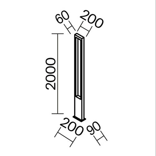 Садово-парковый светильник Outdoor Bonn, LED 25W, 3000K, Графит (Maytoni Outdoor, O425FL-L25GF) - Amppa.ru