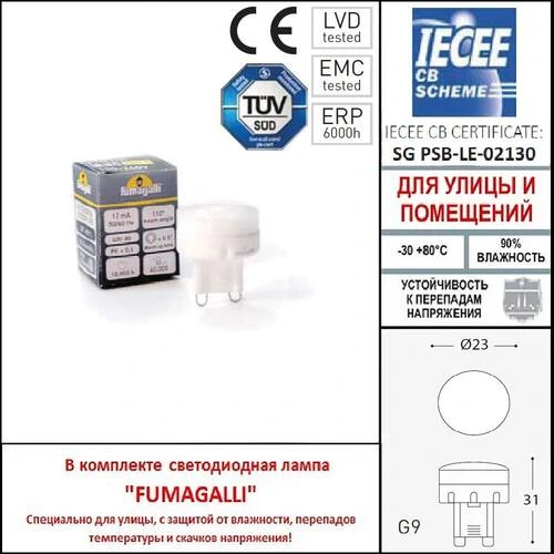 Грунтовый светильник светильник Fumagalli Aldo 1L0.000.000.AXZ1L, Черный и Матовый - Amppa.ru