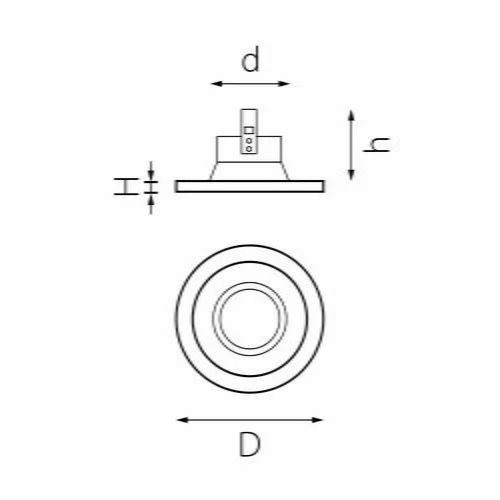 Комплект из светильника и рамки DOMINO Domino Lightstar D61607