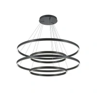 Подвесной светильник Modern Rim, LED 165W, Черный, Белый (Maytoni, MOD058PL-L174BK)