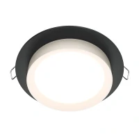 Встраиваемый светильник Downlight Hoop, 1xGX53 Черно-белый (Maytoni Technical, DL086-GX53-RD-BW)