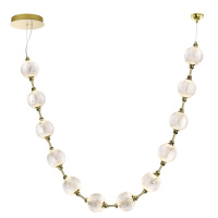 Подвес-бусы Crystal L-vision, Led, Золотой (Odeon Light, 5008/48l)