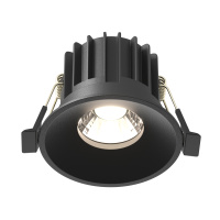 Встраиваемый светильник Downlight Round, LED 12W, Черный (Maytoni Technical, DL058-12W-DTW-B)