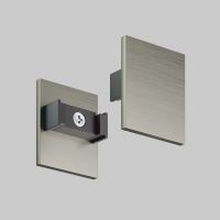 TR5735H-DN Торцевая заглушка высокая, для использования с экраном, для трека Shine, серия Base, комплект 2 шт, темный никель, алюминий