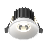 Встраиваемый светильник Downlight Round, LED 12W, Белый (Maytoni Technical, DL058-12W-DTW-W)