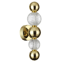 Бра Crystal L-vision, Led, Золотой (Odeon Light, 5008/7wl)