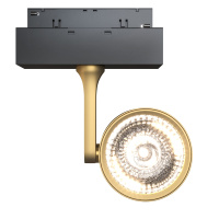 Трековый светильник Магнитная трековая система S35 Oko, LED 10W, 4000K, Матовое Золото (Maytoni Technical, TR024-2-10MG4K)