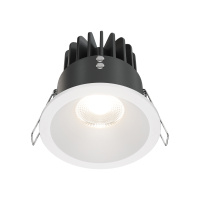 Встраиваемый светильник Downlight Zoom, LED 12W, 4000K, Белый (Maytoni Technical, DL034-L12W4K-W)