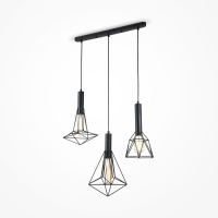 Подвесной светильник Loft Spider, 3xE27 Черный, Черный (Maytoni, T021-03-B)